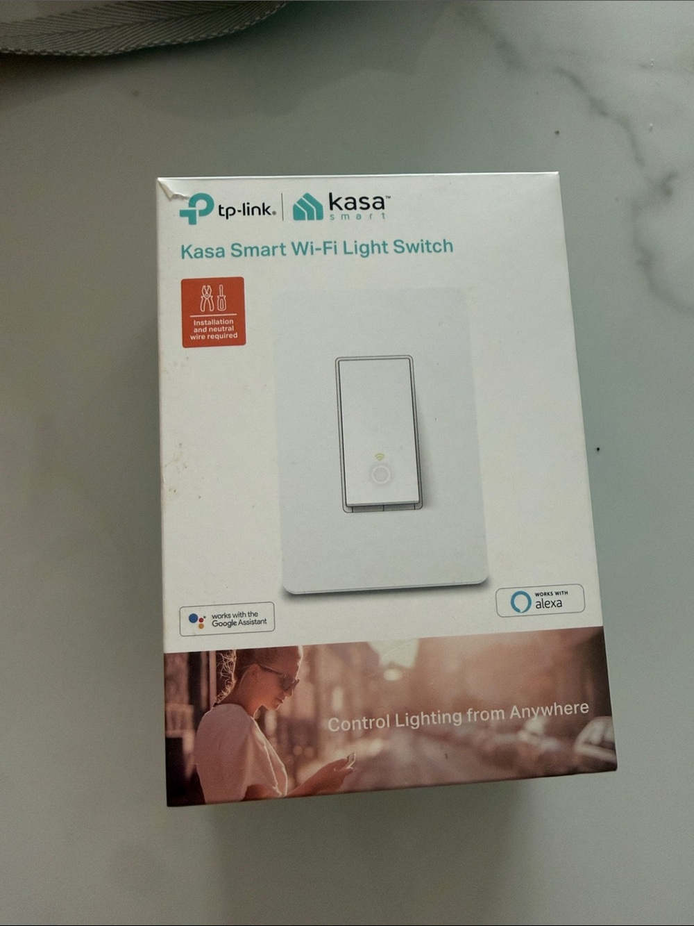 TP-Link Kasa Smart Wi‑Fi Light Switch - White